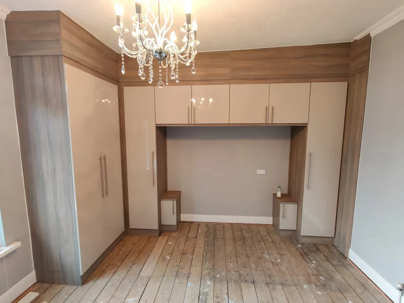 Bespoke fitted wardrobe Cashmere Liberty Elm - Hazel Grove